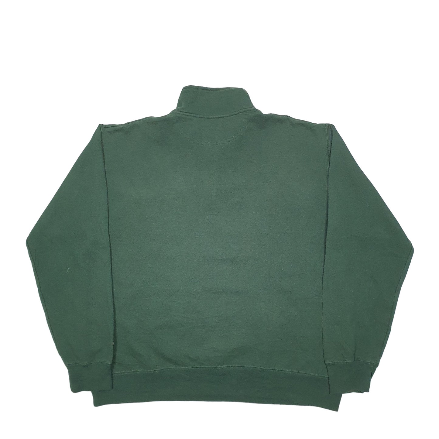 Mens Green Champion USA College Quarter Zip Jumper