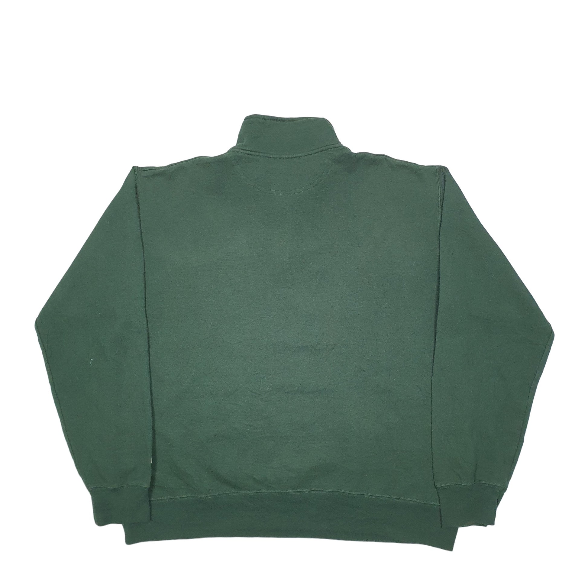 Mens Green Champion USA College Quarter Zip Jumper