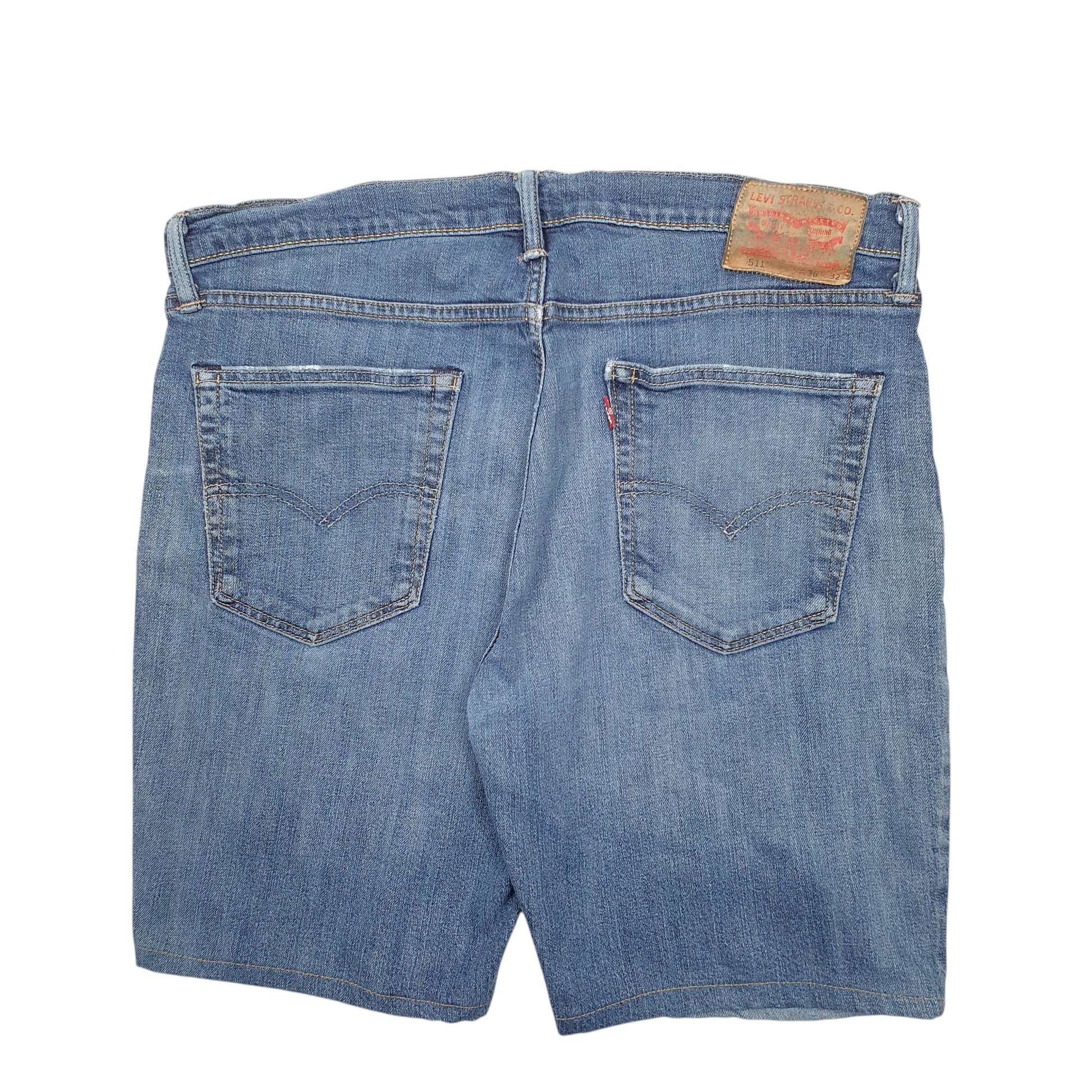 Mens Blue Levis  Denim Shorts