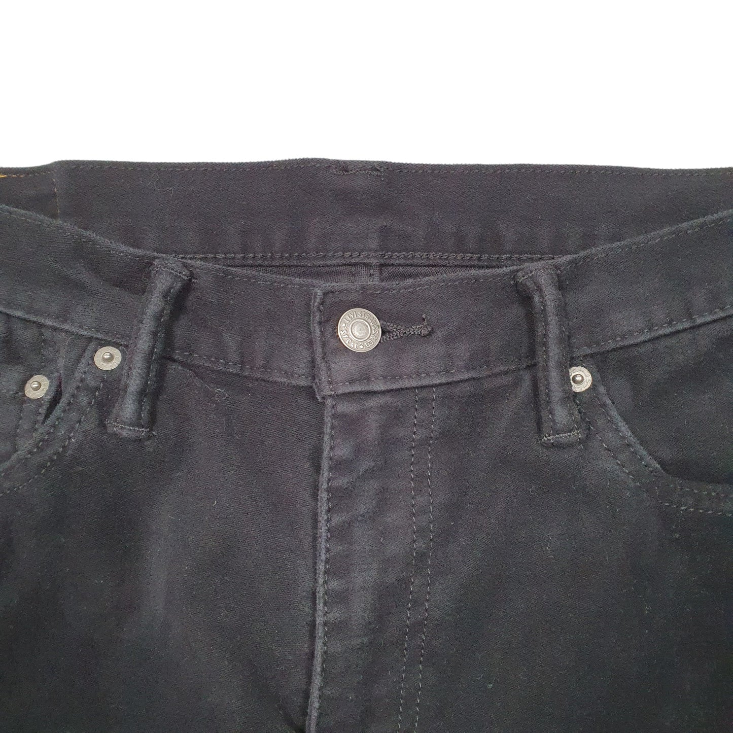 Mens Black Levis 511 Moleskin Chino Trousers
