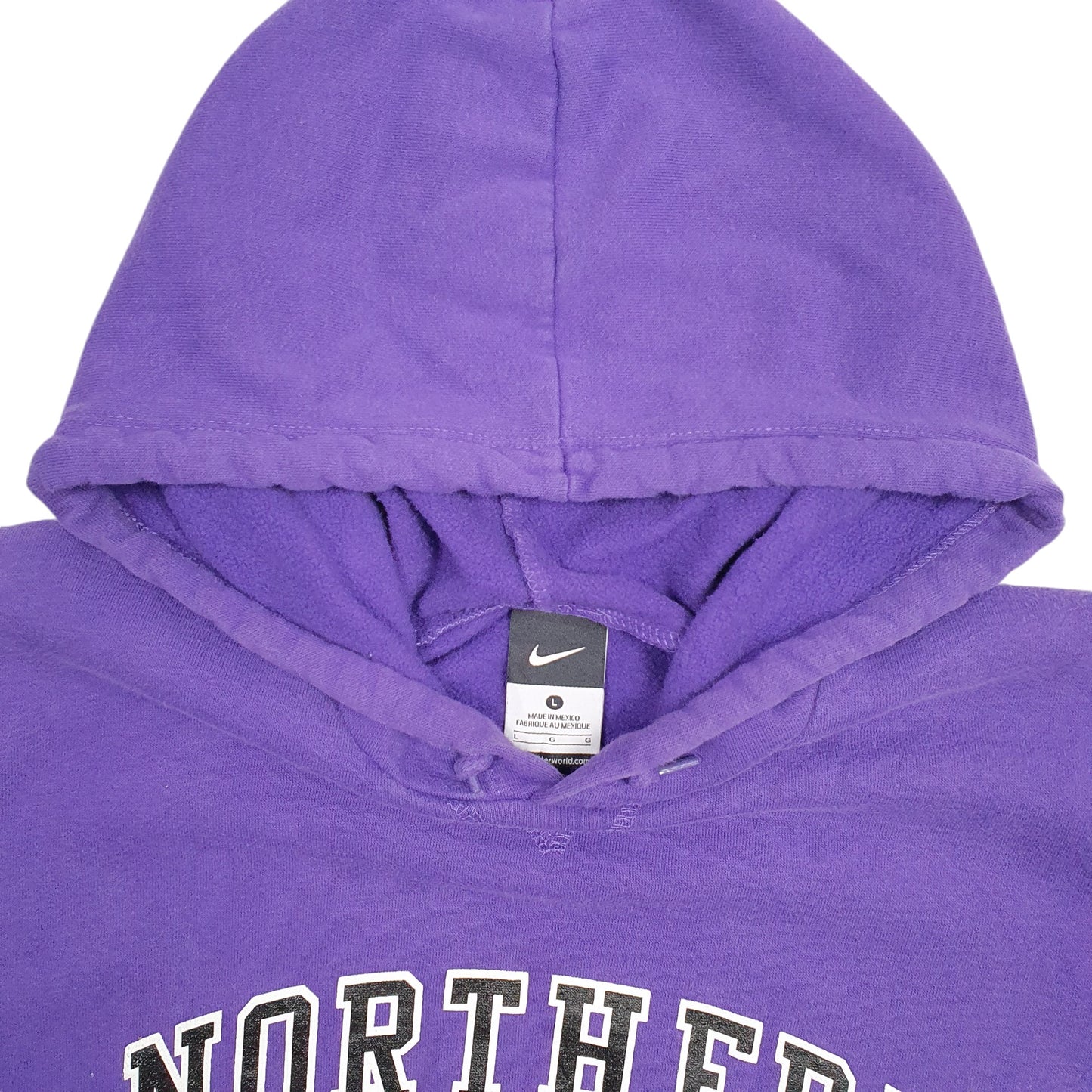 Mens Purple Nike Northern Baseball Hoodie Jumper