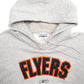 Mens Grey Reebok Philadelphia Flyers NHL Hockey Hoodie Jumper