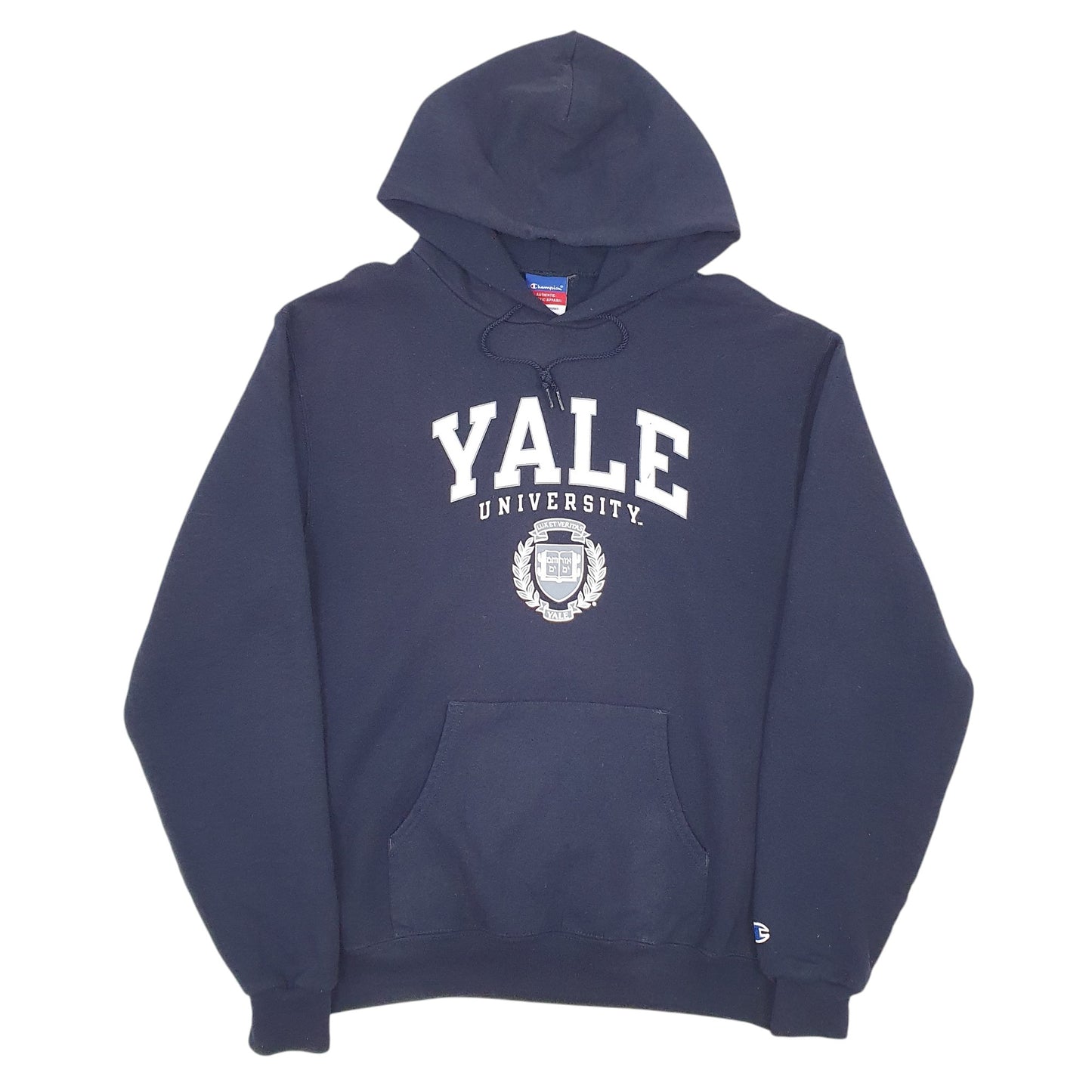 Mens Navy Champion Yale University Hoodie Jumper