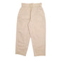 Womens Beige H&M Pleated Chino Trousers