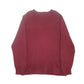 Mens Burgundy Tommy Hilfiger V Neck Crewneck Jumper