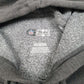 Mens Grey NFL New England Patriots American Football USA Spellout Hoodie Jumper