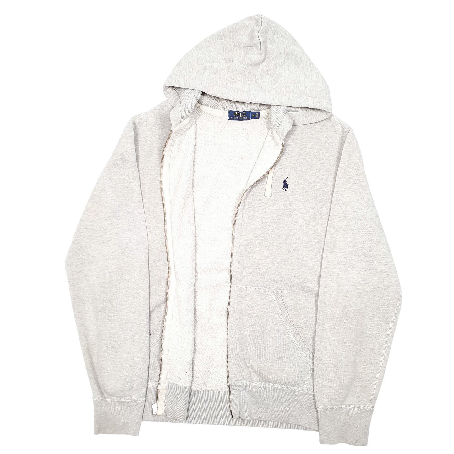 Mens Grey Polo Ralph Lauren Hoodie Full Zip Jumper