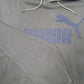 Mens Khaki Puma Spellout Hoodie Jumper