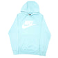 Mens Blue Nike Spellout Hoodie Jumper