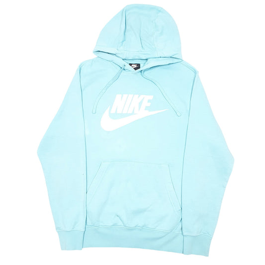 Mens Blue Nike Spellout Hoodie Jumper
