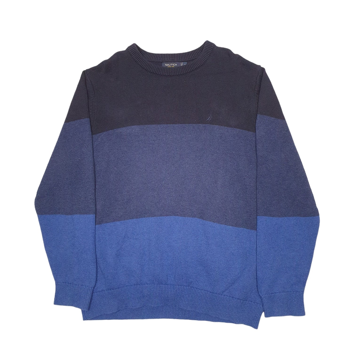 Mens Blue Nautica  Crewneck Jumper