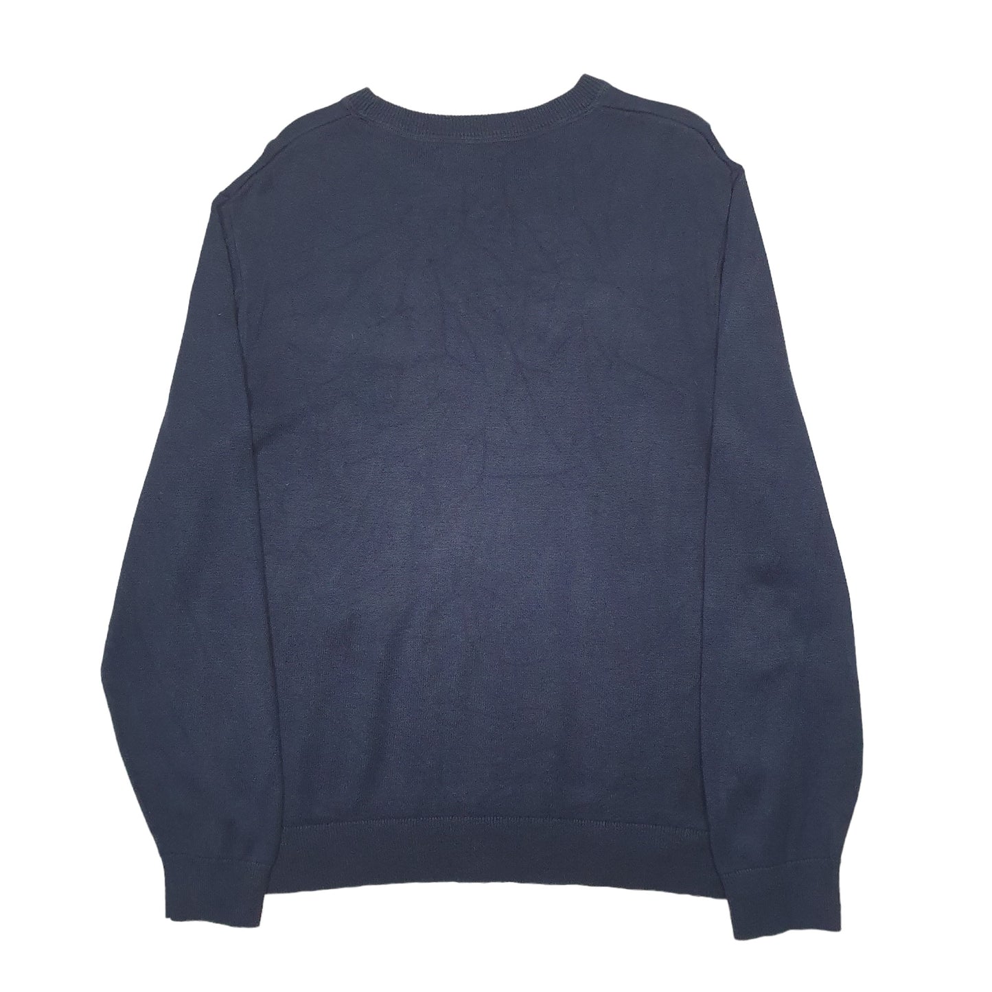 Mens Blue Nautica Knit Crewneck Jumper