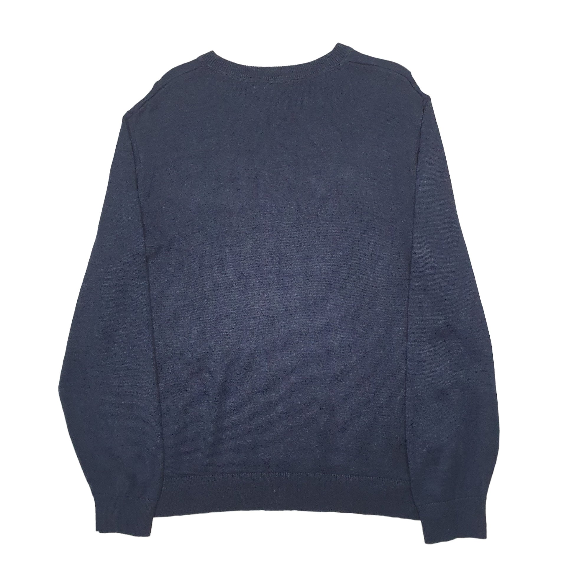 Mens Blue Nautica Knit Crewneck Jumper