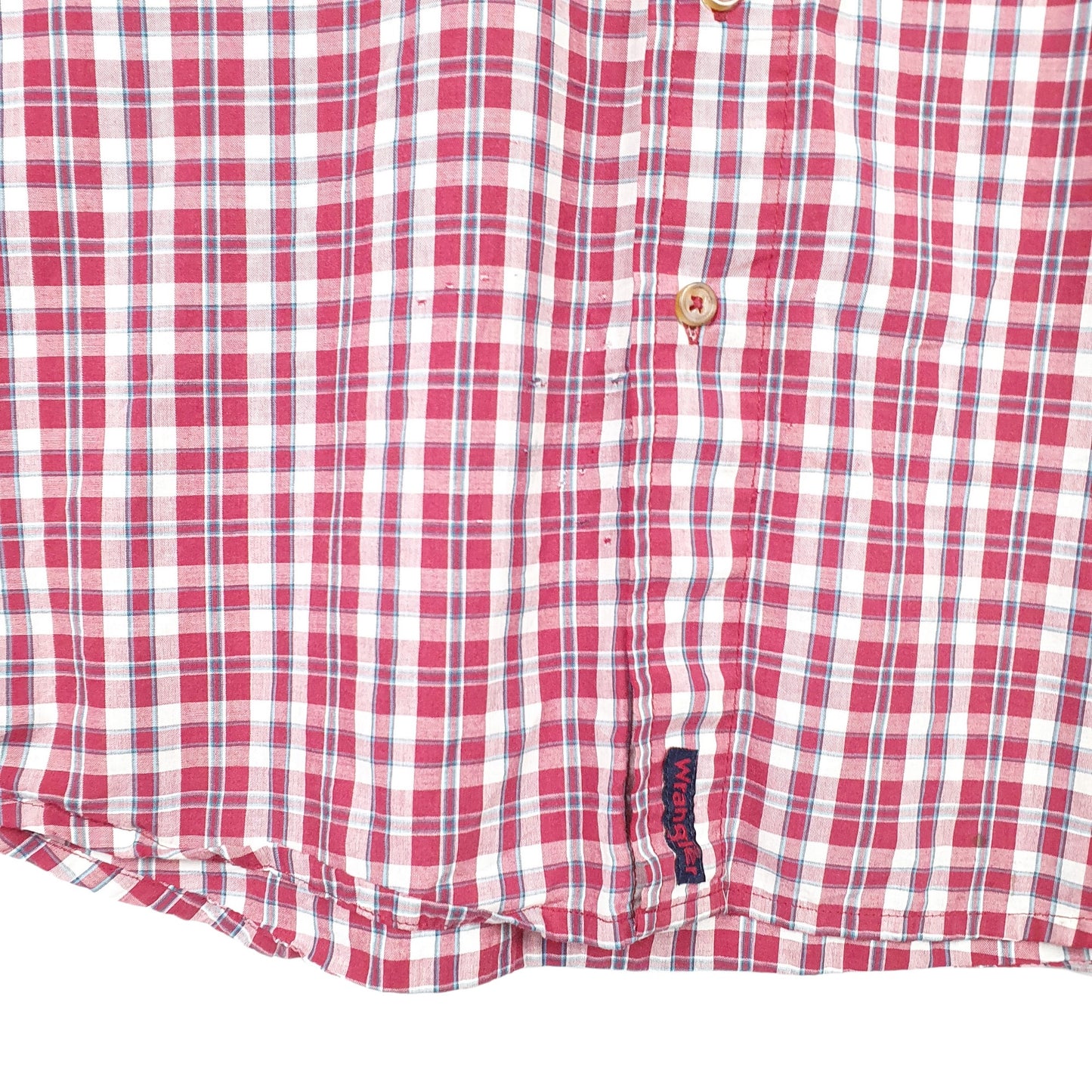 Mens Red Wrangler  Short Sleeve Shirt