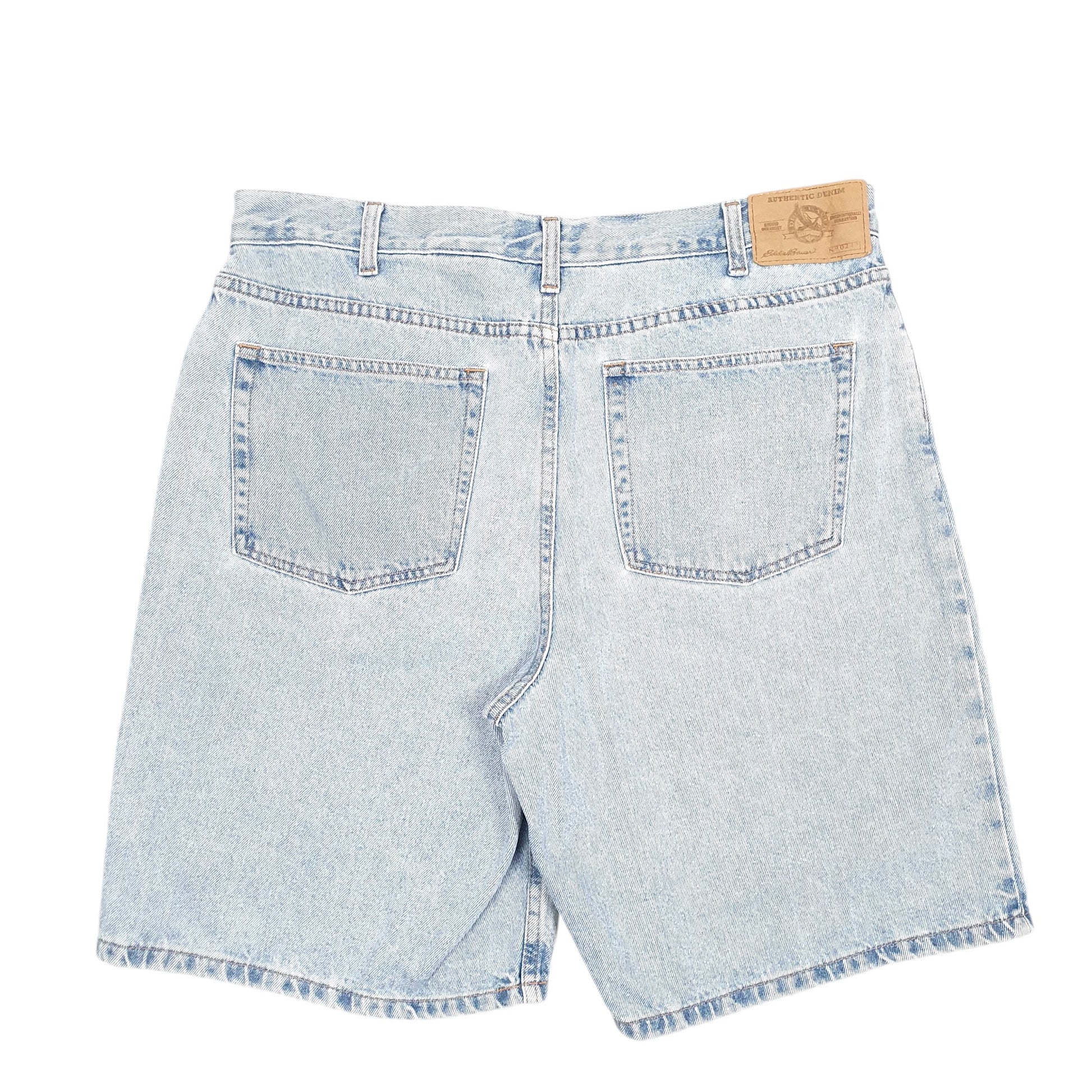 Mens Blue Eddie Bauer Jorts Jean Casual Denim Shorts