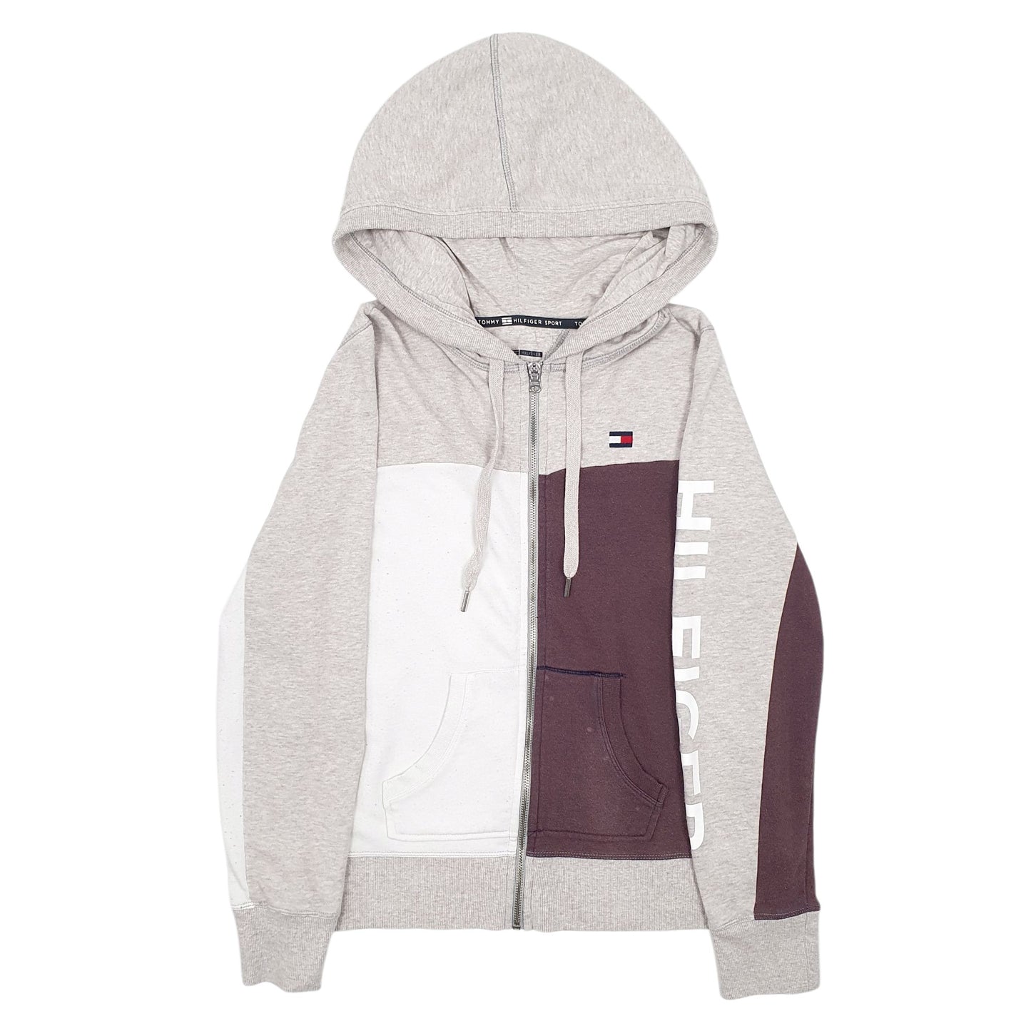 Womens Grey Tommy Hilfiger Sport Full Zip Jumper