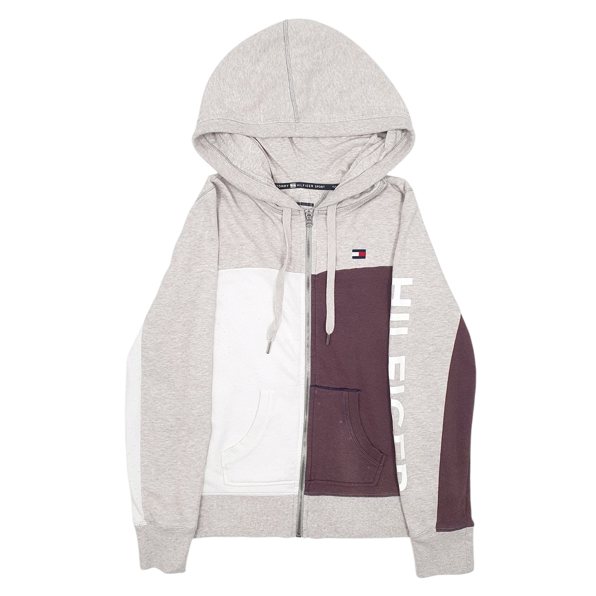 Womens Grey Tommy Hilfiger Sport Full Zip Jumper