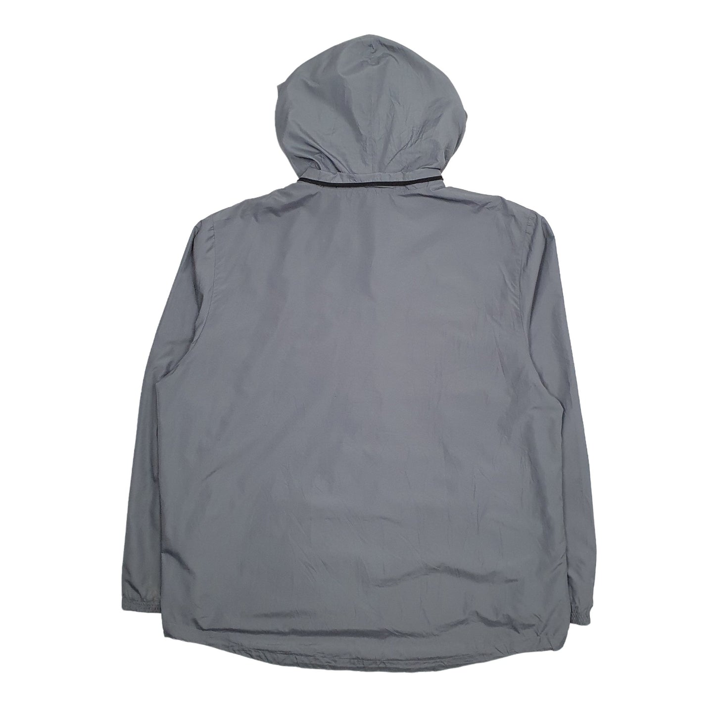 Mens Grey Nike Windbreaker Hoodie Coat
