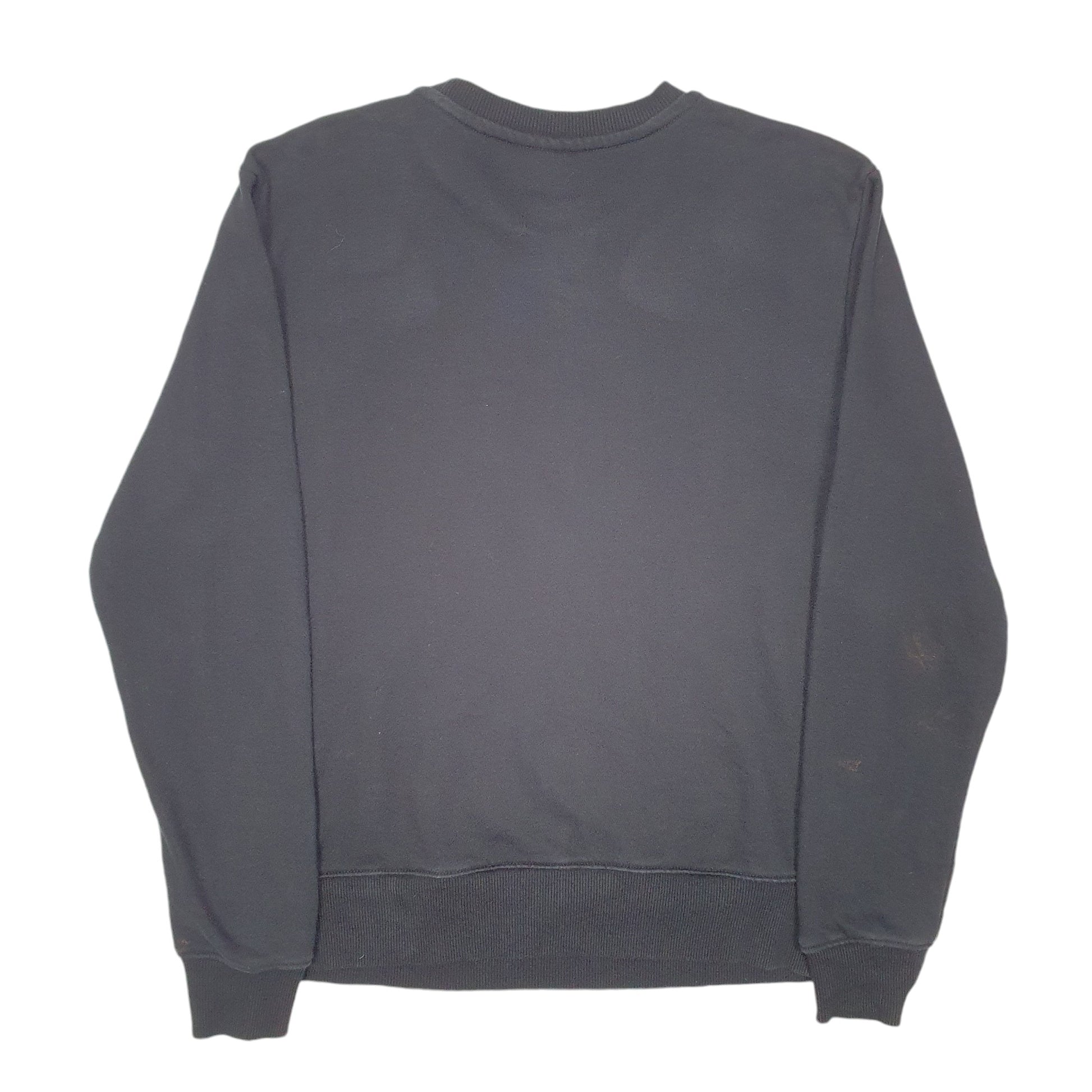 Mens Black Fila Spellout Crewneck Jumper
