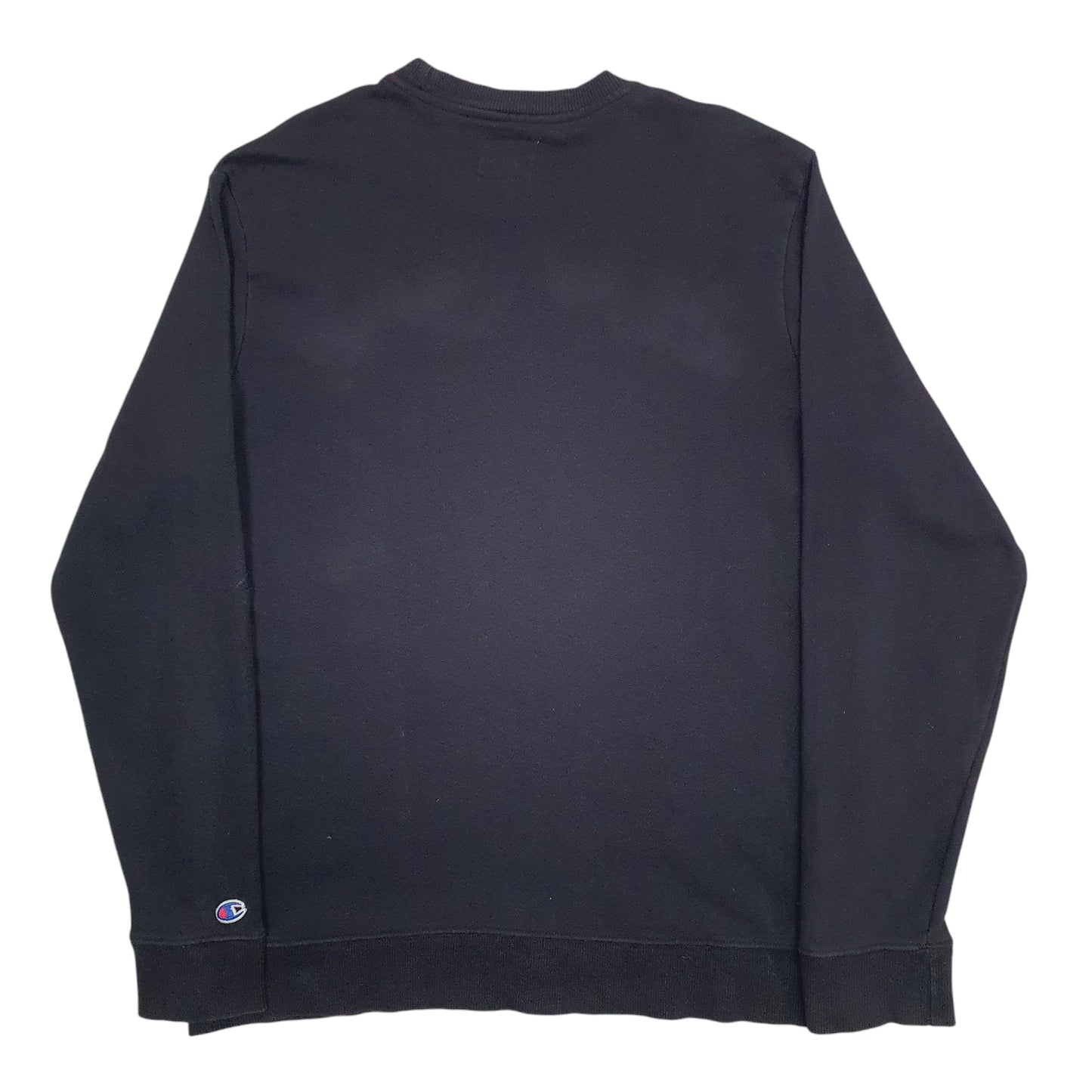 Mens Black Champion  Crewneck Jumper