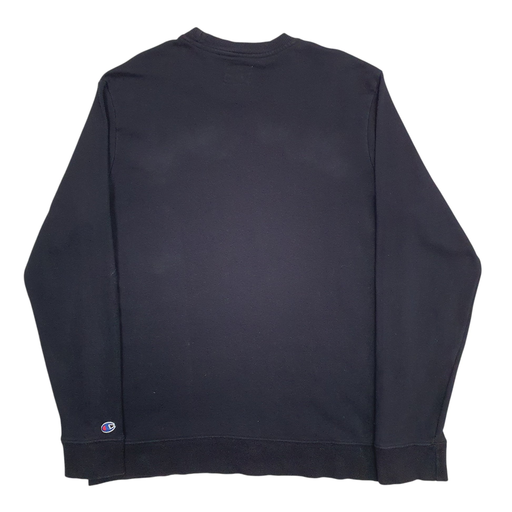 Mens Black Champion  Crewneck Jumper