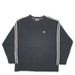 Mens Black Adidas Vintage 90's Crewneck Jumper