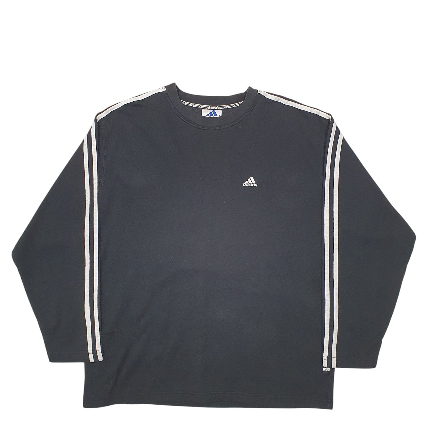 Mens Black Adidas Vintage 90's Crewneck Jumper