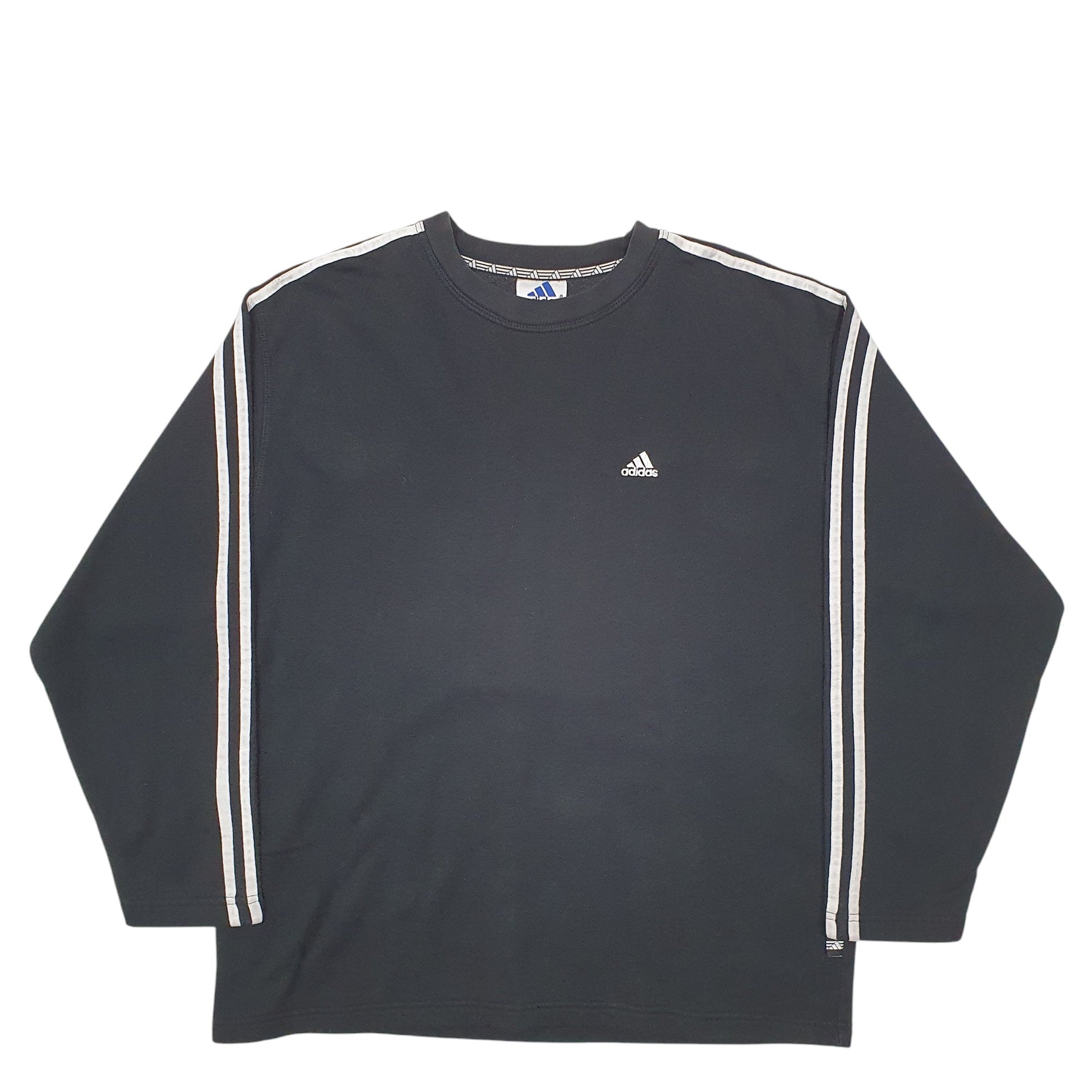 Mens Black Adidas Vintage 90's Crewneck Jumper