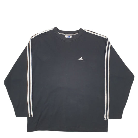 Mens Black Adidas Vintage 90's Crewneck Jumper