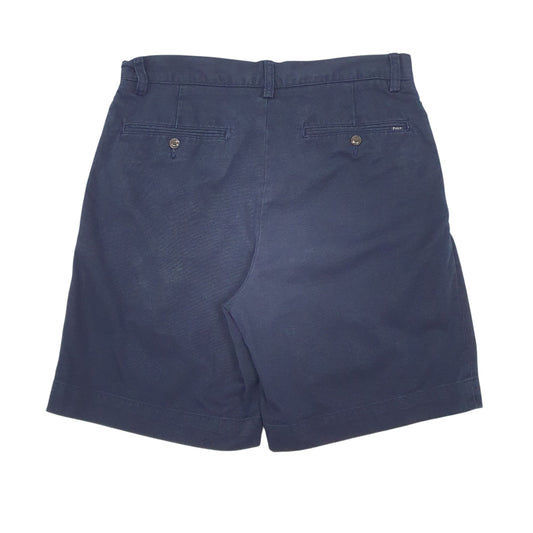 Mens Navy Polo Ralph Lauren Double Pleated Chino Shorts