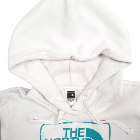 Womens White The North Face Spellout Hoodie Jumper