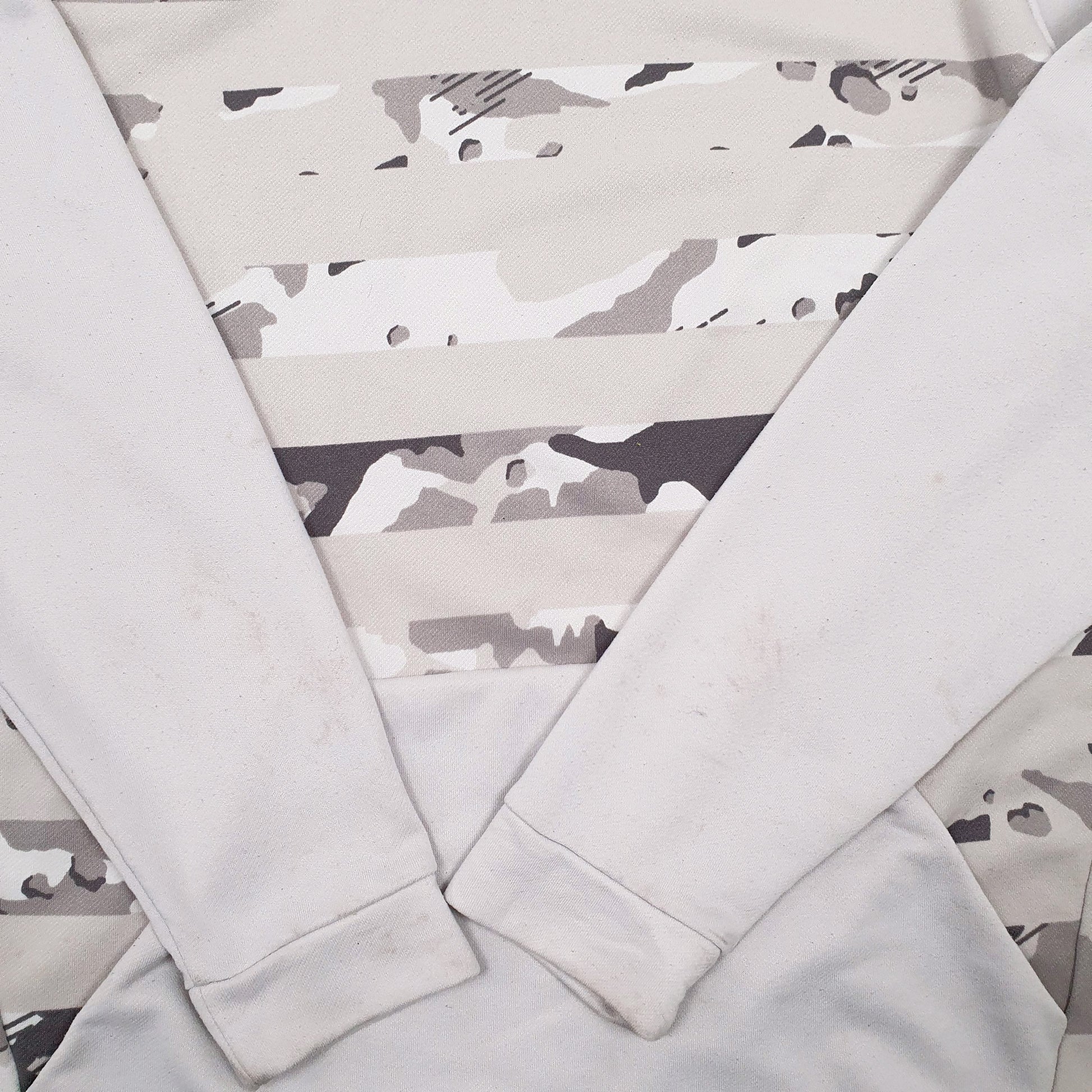 Mens Grey Nike Dri-Fit Active Wear Camo Hoodie Jumper