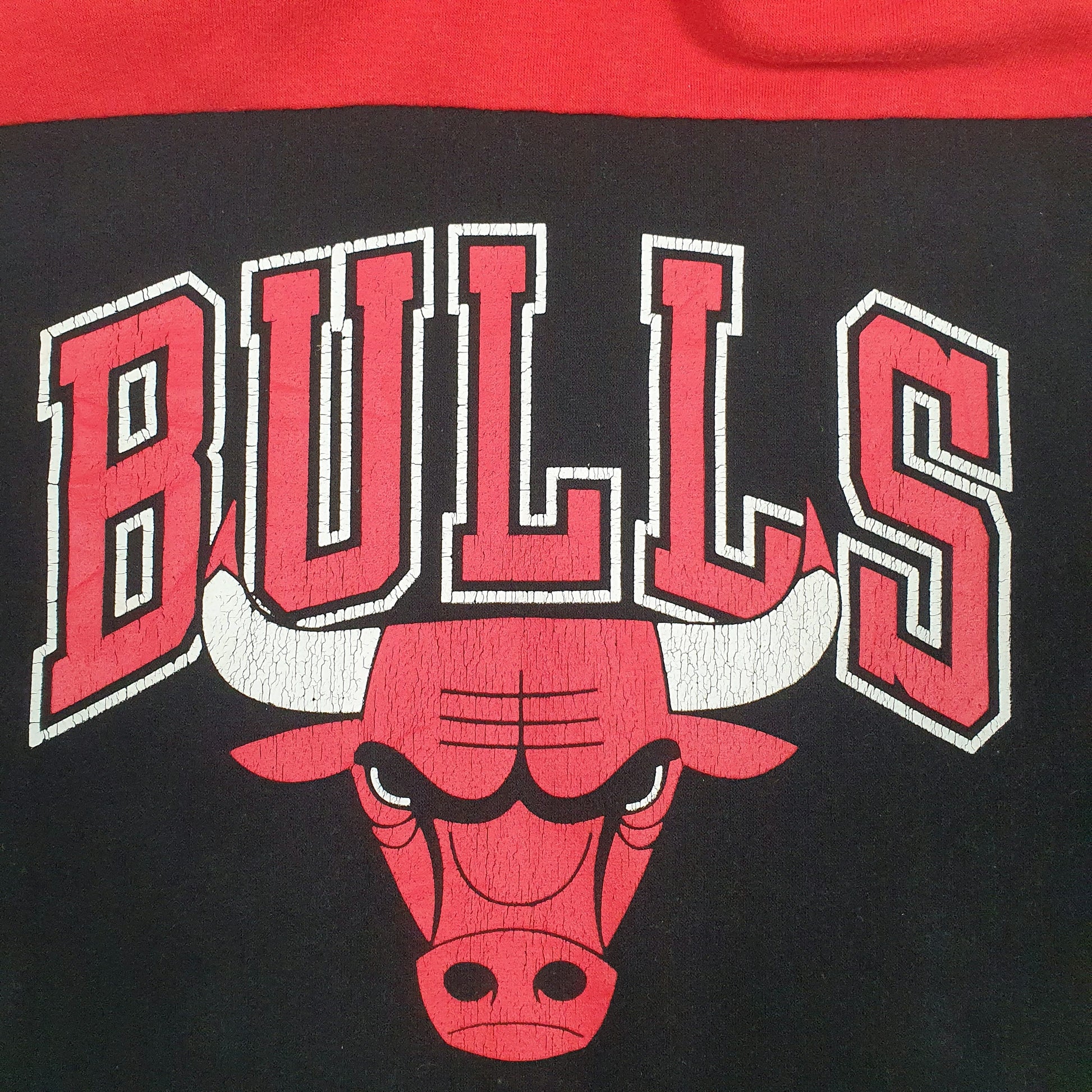 Mens Black NBA Bulls Short Sleeve Hoodie Jumper