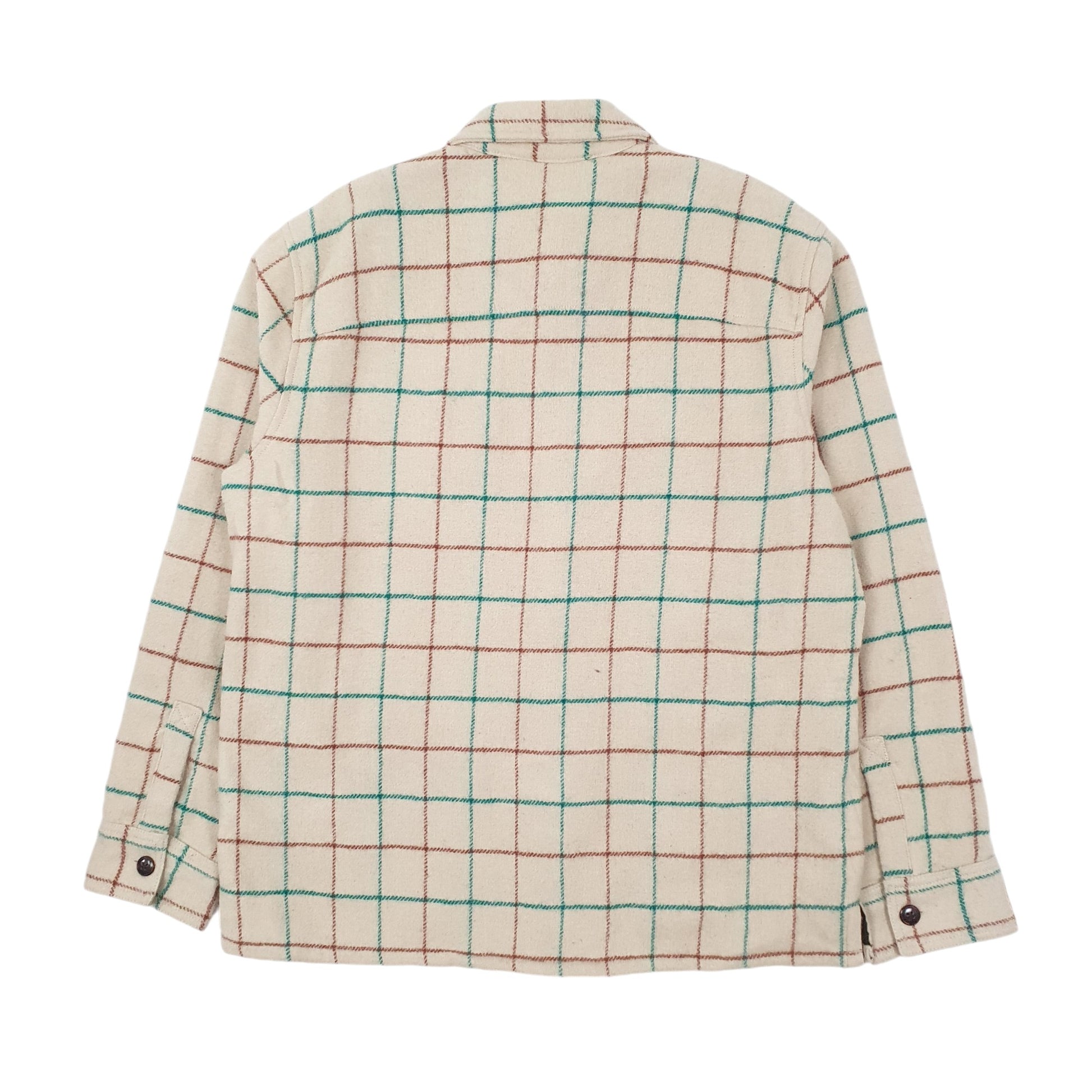 Mens Cream L.L.Bean Signature Slim Fit Sherpa Lined Shacket Overshirt  Coat