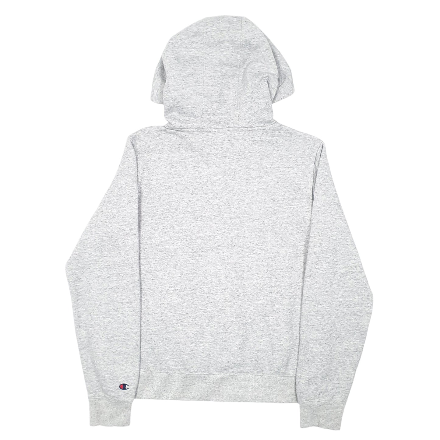 Womens Grey Champion Script Hoodie Jumper