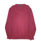 Mens Burgundy Nautica Knit Crewneck Jumper