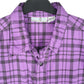 Mens Purple Penguin Club Plaid Long Sleeve Shirt