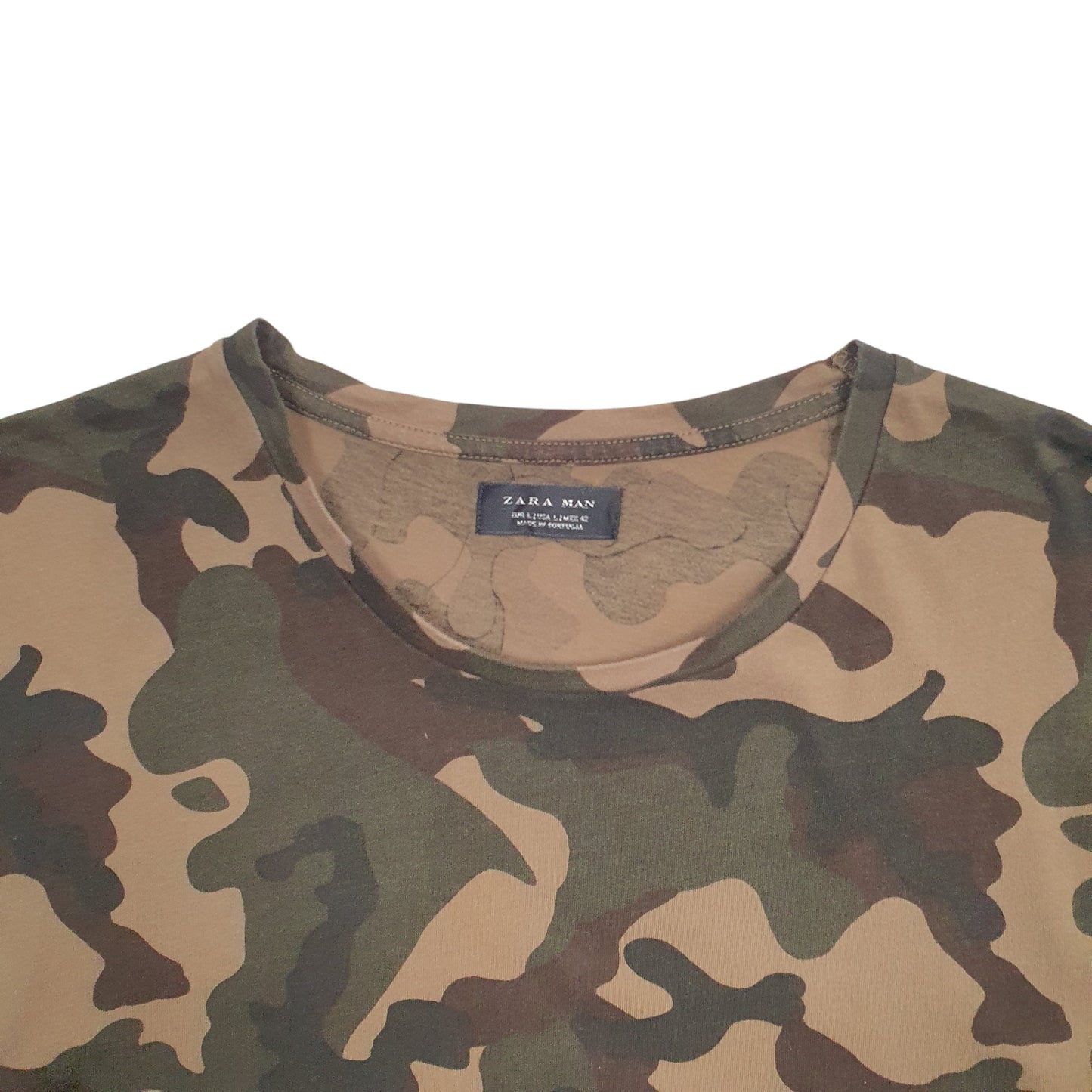 Mens Camo Zara Camouflage Short Sleeve T Shirt