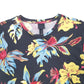 Mens Black H&M Floral Flowers Short Sleeve T Shirt
