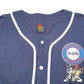 Mens Navy Sun 90s 1996 MLB Baseball Jersey Atlanta Braves Looney Toons Bugs Bunny Vintage Short Sleeve T Shirt