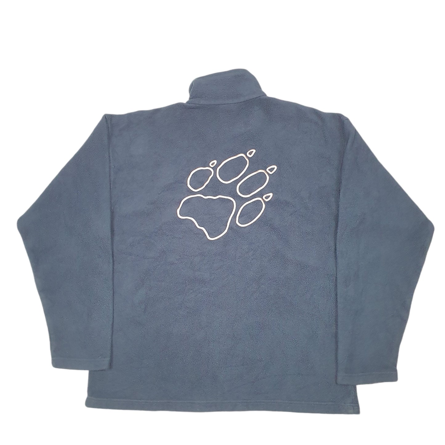 Mens Navy Jack Wolfskin Nanuk Quarter Zip Jumper