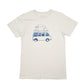 Mens Cream Patagonia Slim Fit Camper Van Surf Short Sleeve T Shirt