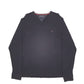 Mens Black Tommy Hilfiger Knit Crewneck Jumper