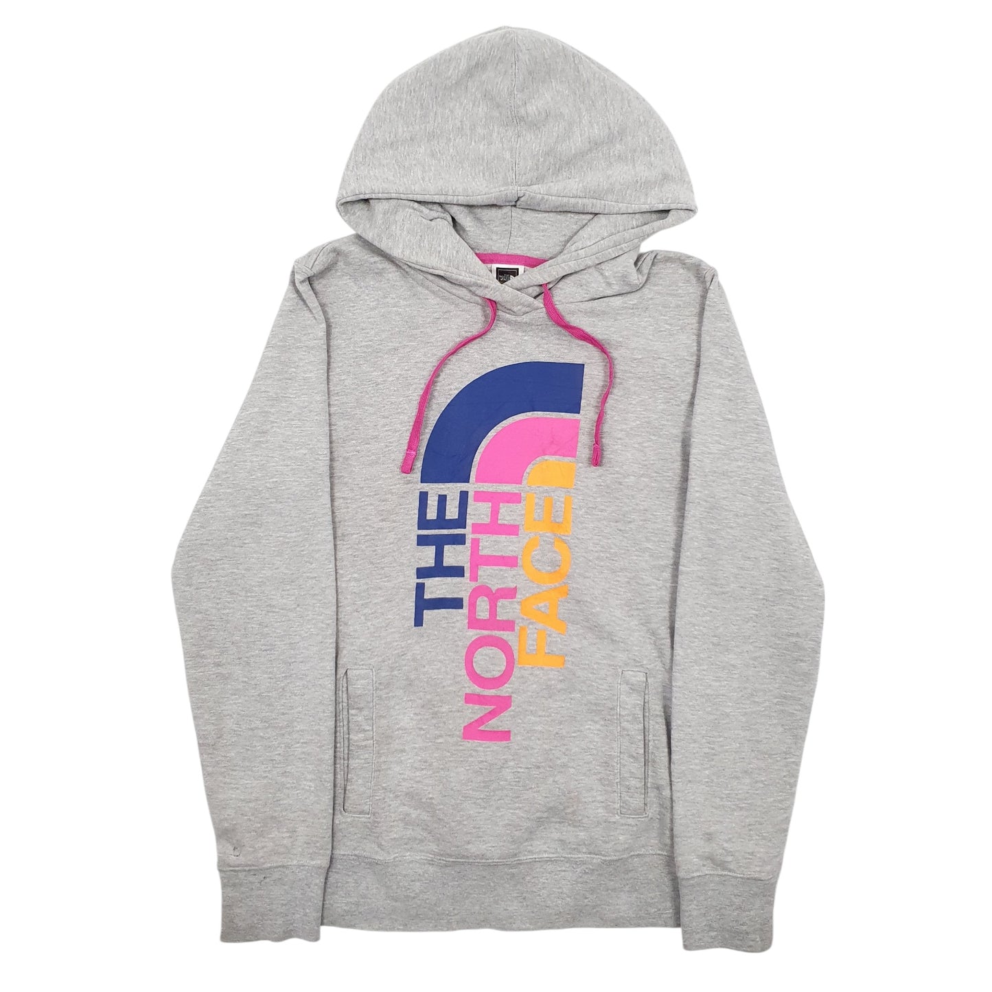 Womens Grey The North Face Spellout Hoodie Jumper