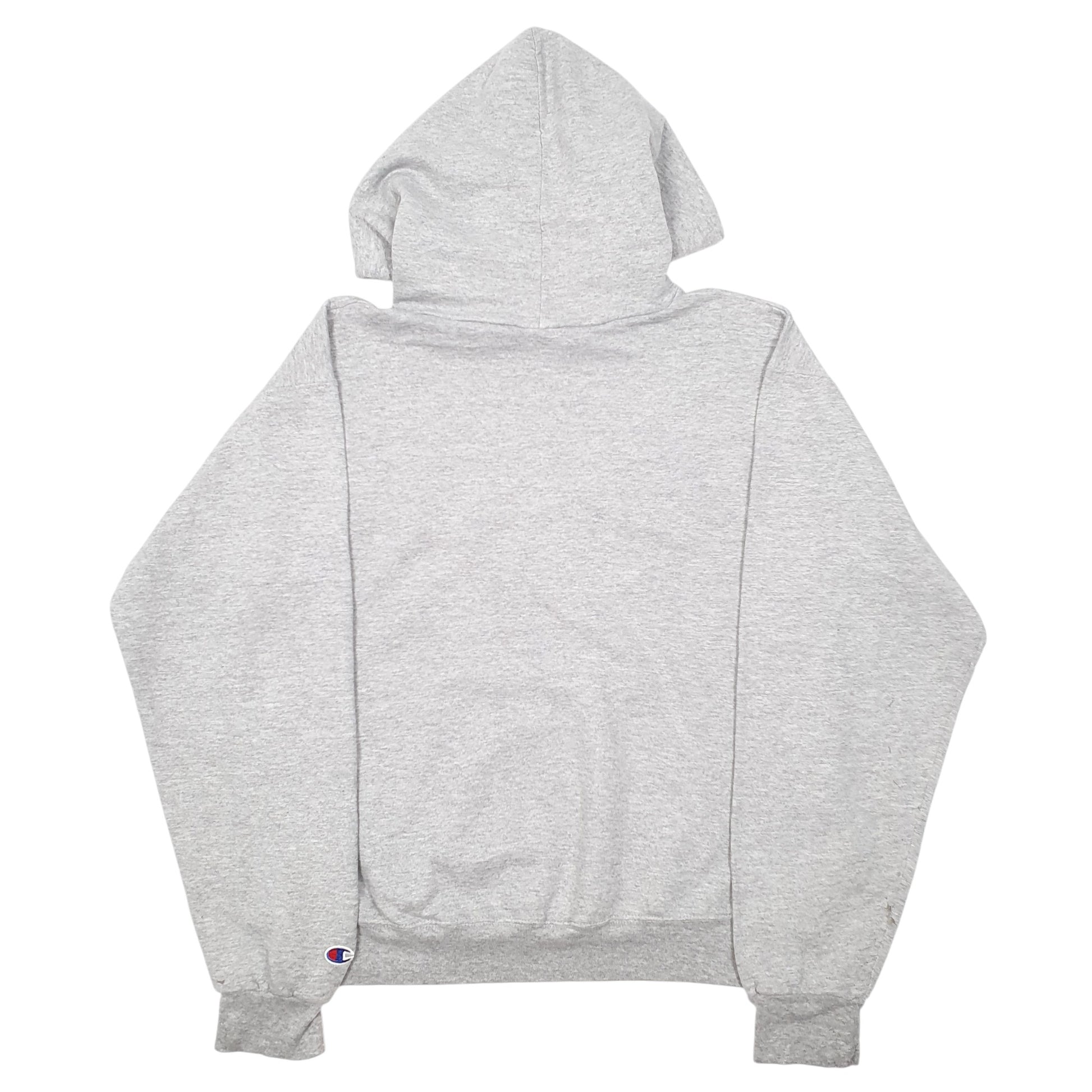 Mens Grey Champion Purdue College USA Spellout Hoodie Jumper