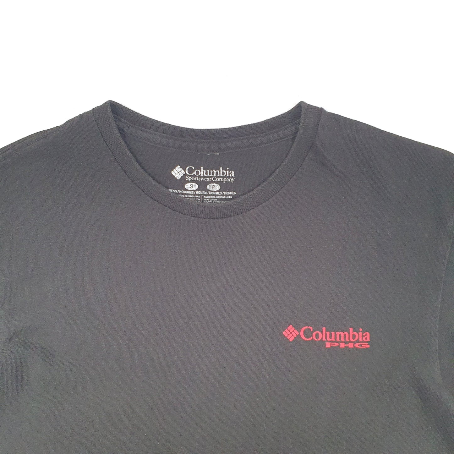 Mens Black Columbia Sportswear PHG Hunting Short Sleeve T Shirt