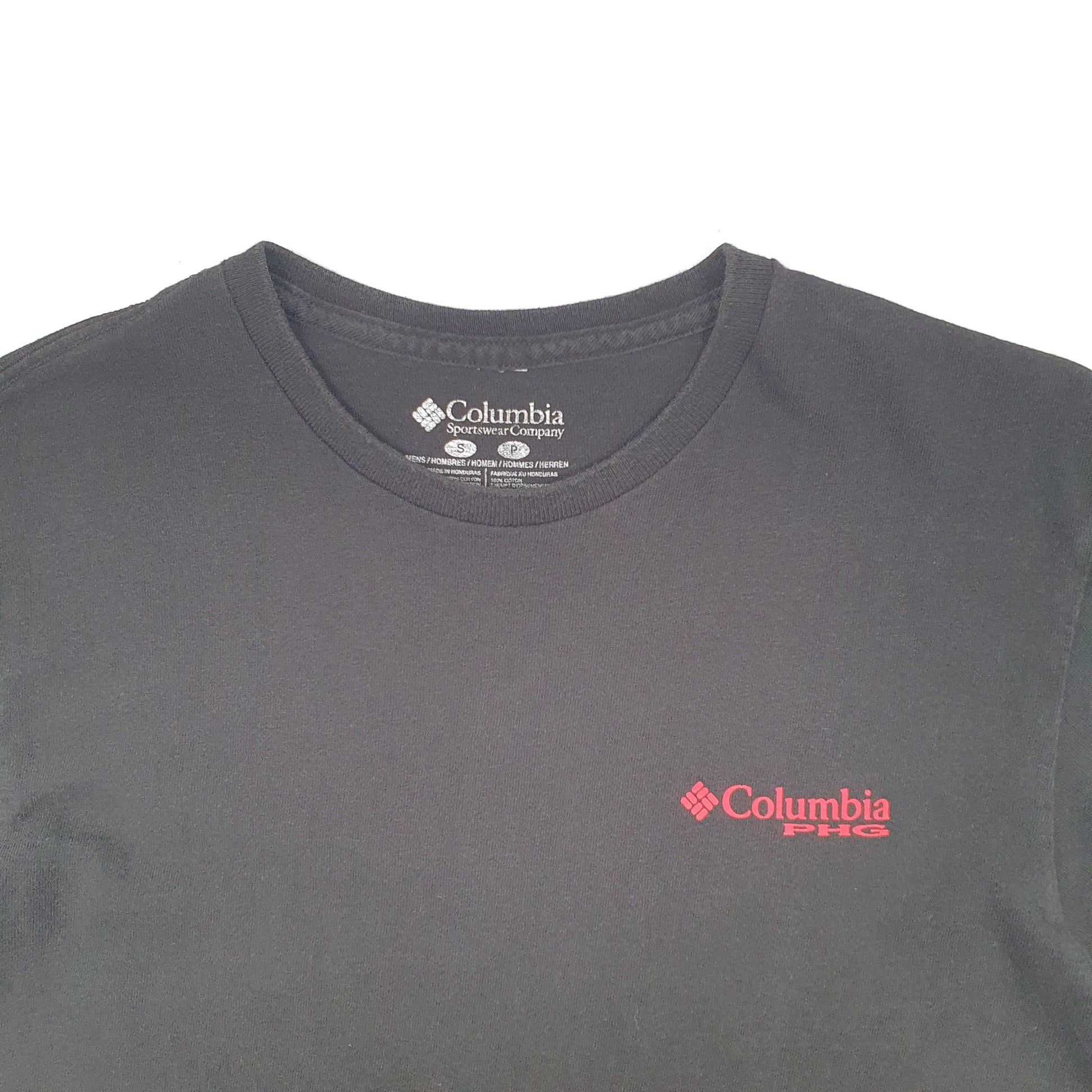 Mens Black Columbia Sportswear PHG Hunting Short Sleeve T Shirt