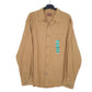 Mens Tan Woolrich Chamois Overshirt Long Sleeve Shirt