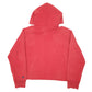 Womens Red Nautica Cropped Cut Off Hoodie Jumper