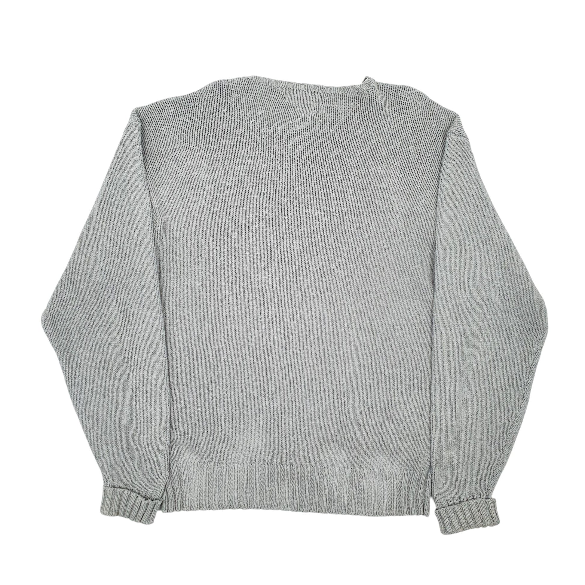 Mens Grey Polo Ralph Lauren Knitwear Crewneck Jumper